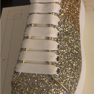 Gold Glitter Women's Sneakers